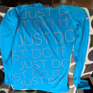 Nike Pro Combat Teal Fitted Shirt